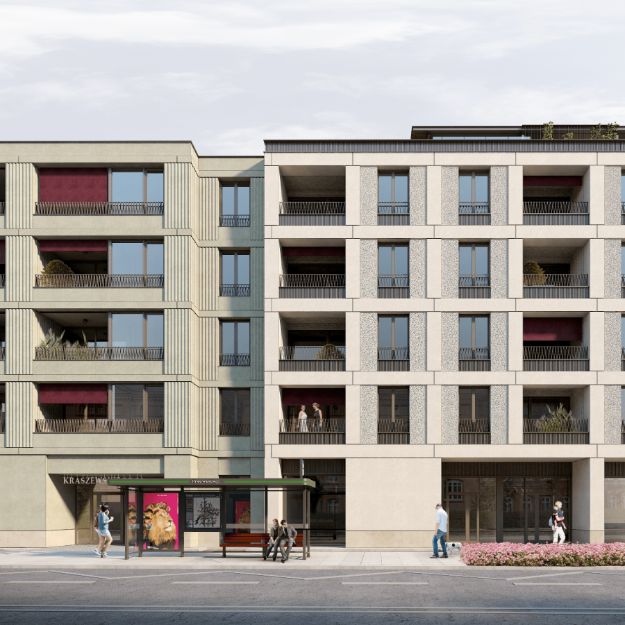 Візуалізація нової житлової інвестиції Epika Jeżyce у Познані