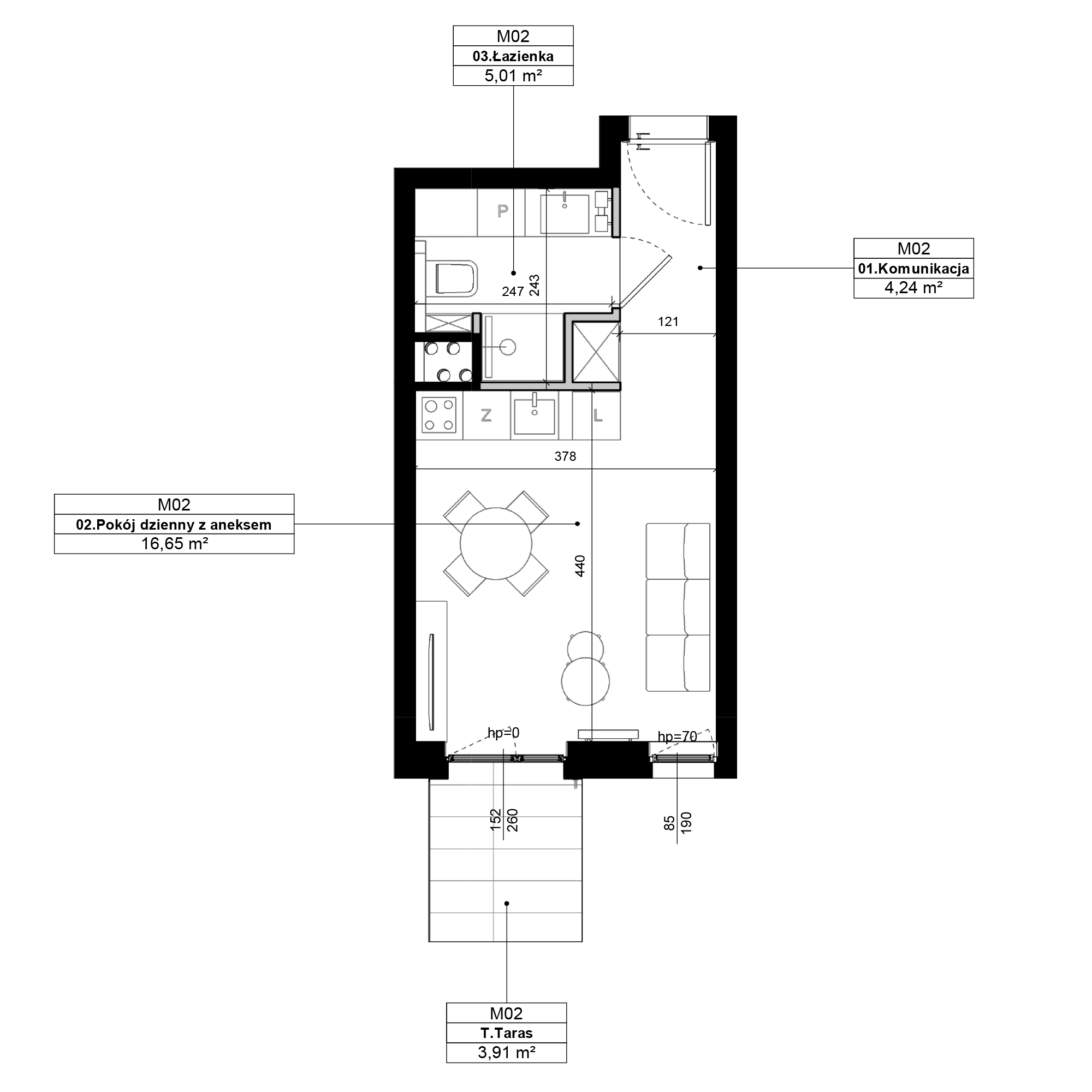 Epika Jeżyce Poznań mieszkanie deweloperskie na  parterze z 1 pokojem