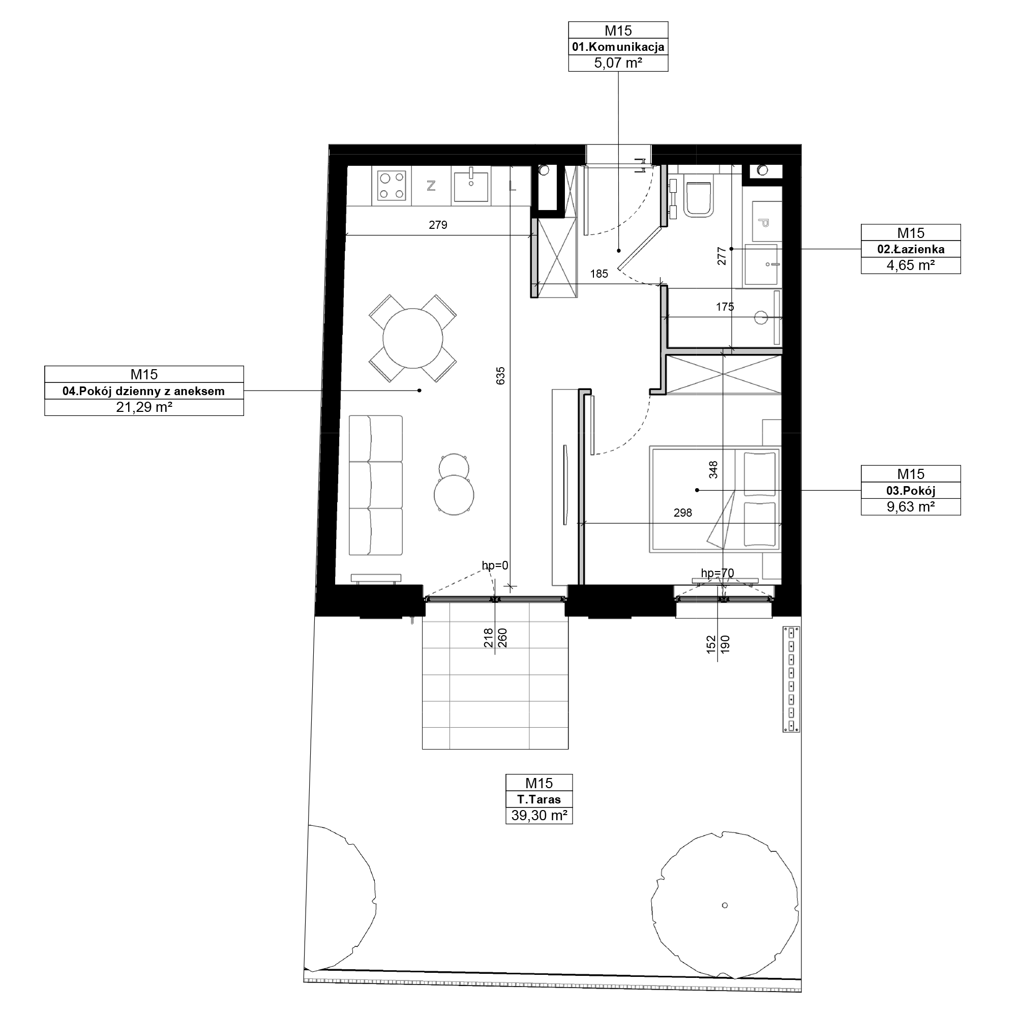 Epika Jeżyce Poznań mieszkanie deweloperskie na  parterze z 2 pokojami