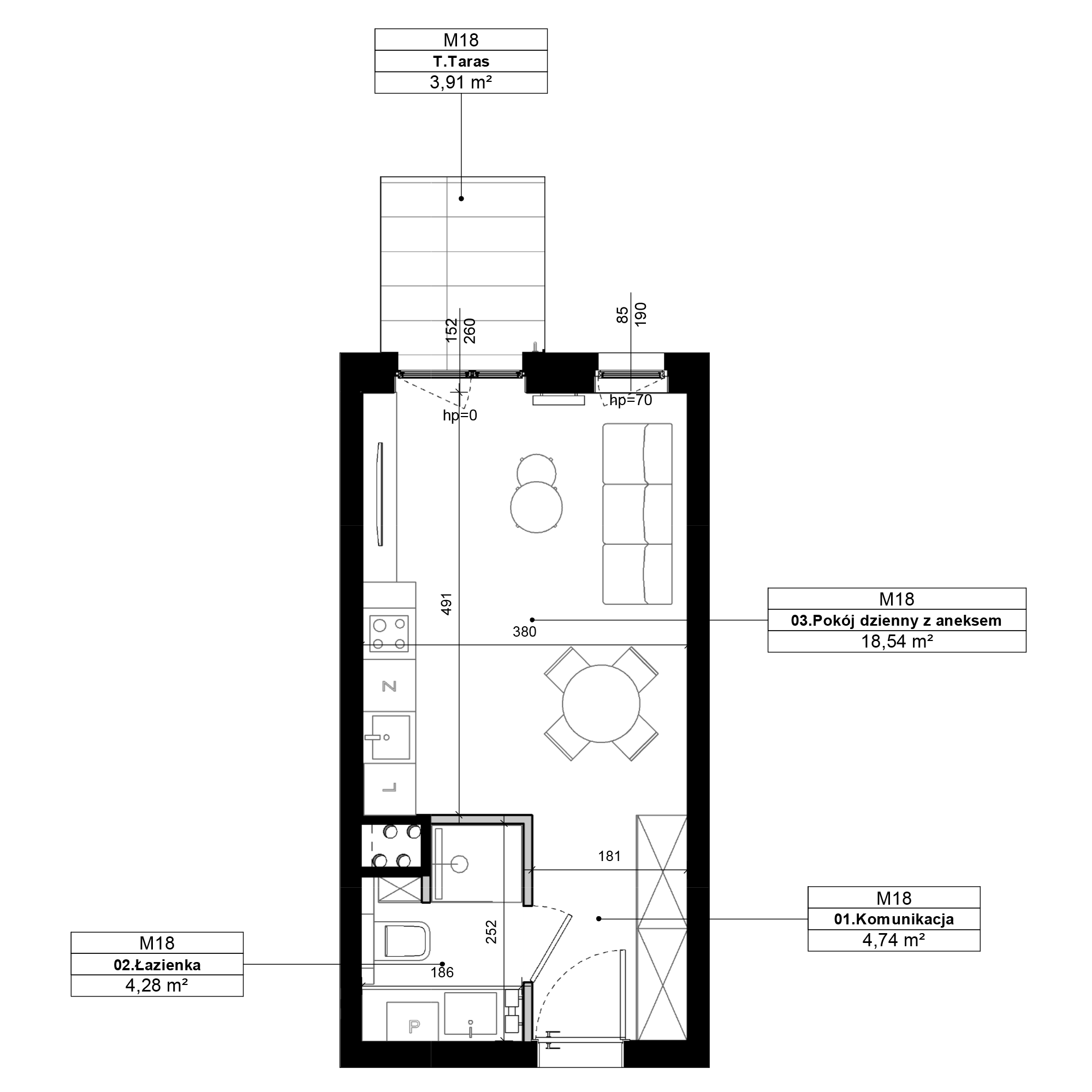 Epika Jeżyce Poznań mieszkanie deweloperskie na  parterze z 1 pokojem