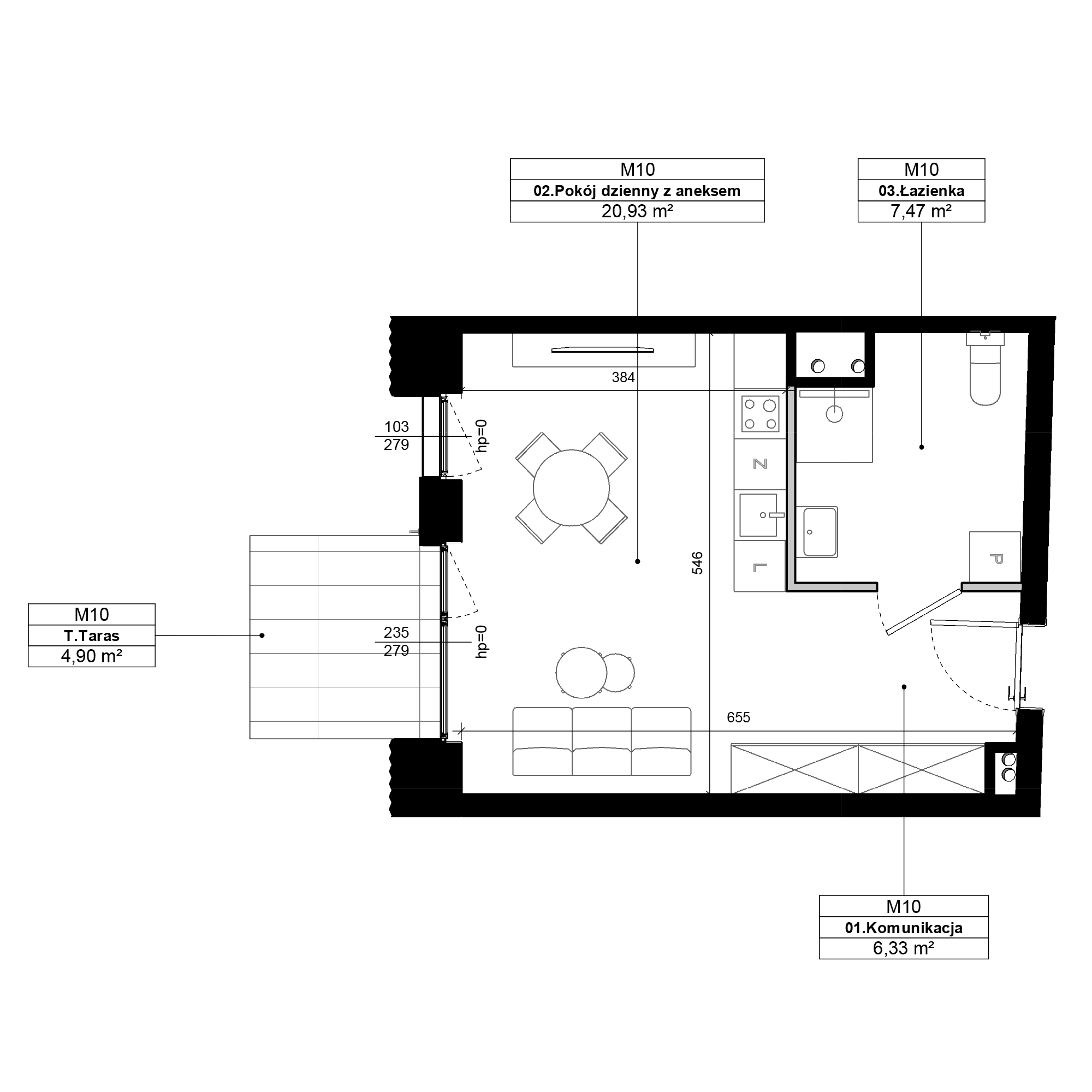 Epika Jeżyce Poznań mieszkanie deweloperskie na  parterze z 1 pokojem