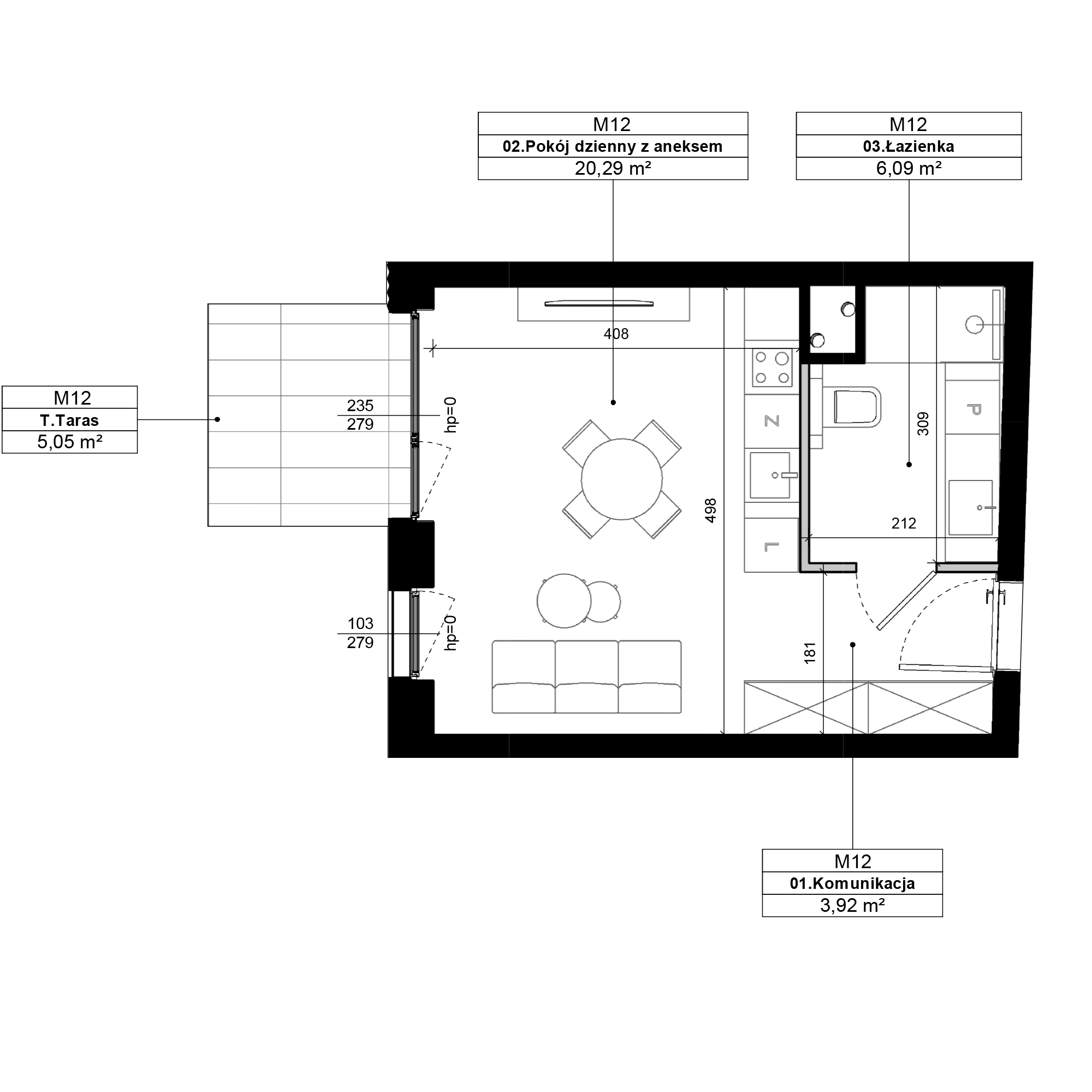 Epika Jeżyce Poznań mieszkanie deweloperskie na  parterze z 1 pokojem