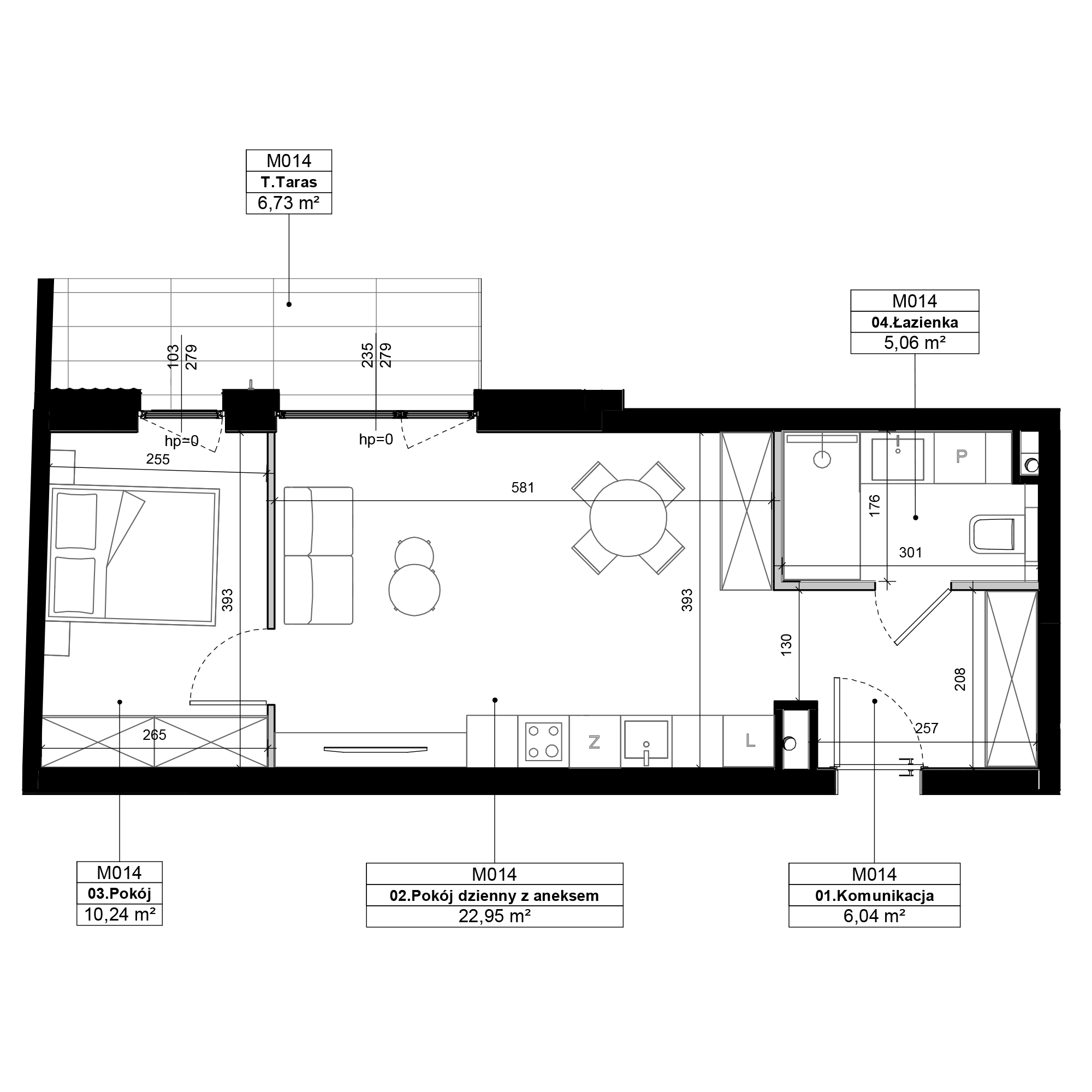 Epika Jeżyce Poznań mieszkanie deweloperskie na  parterze z 2 pokojami