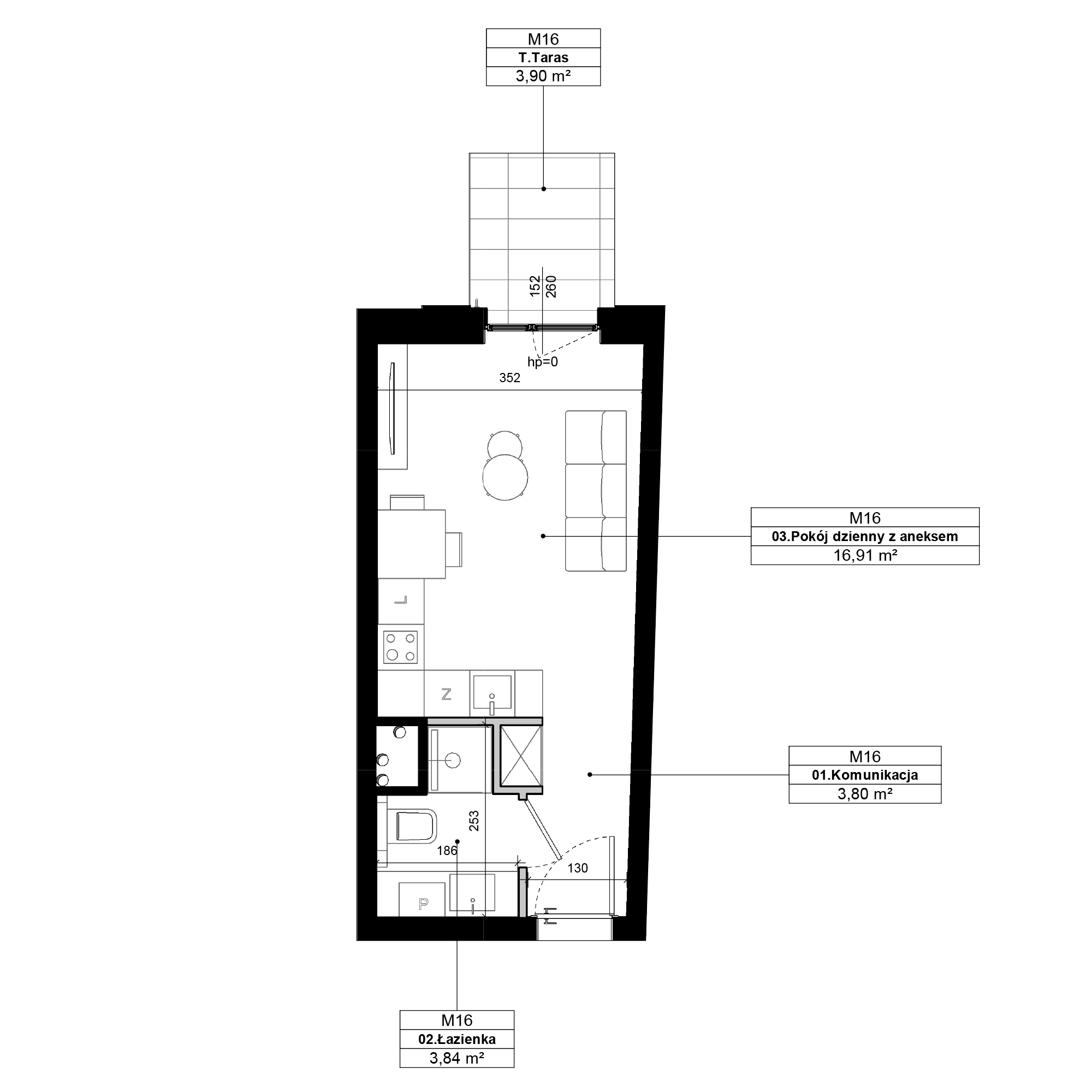 Epika Jeżyce Poznań mieszkanie deweloperskie na  parterze z 1 pokojem