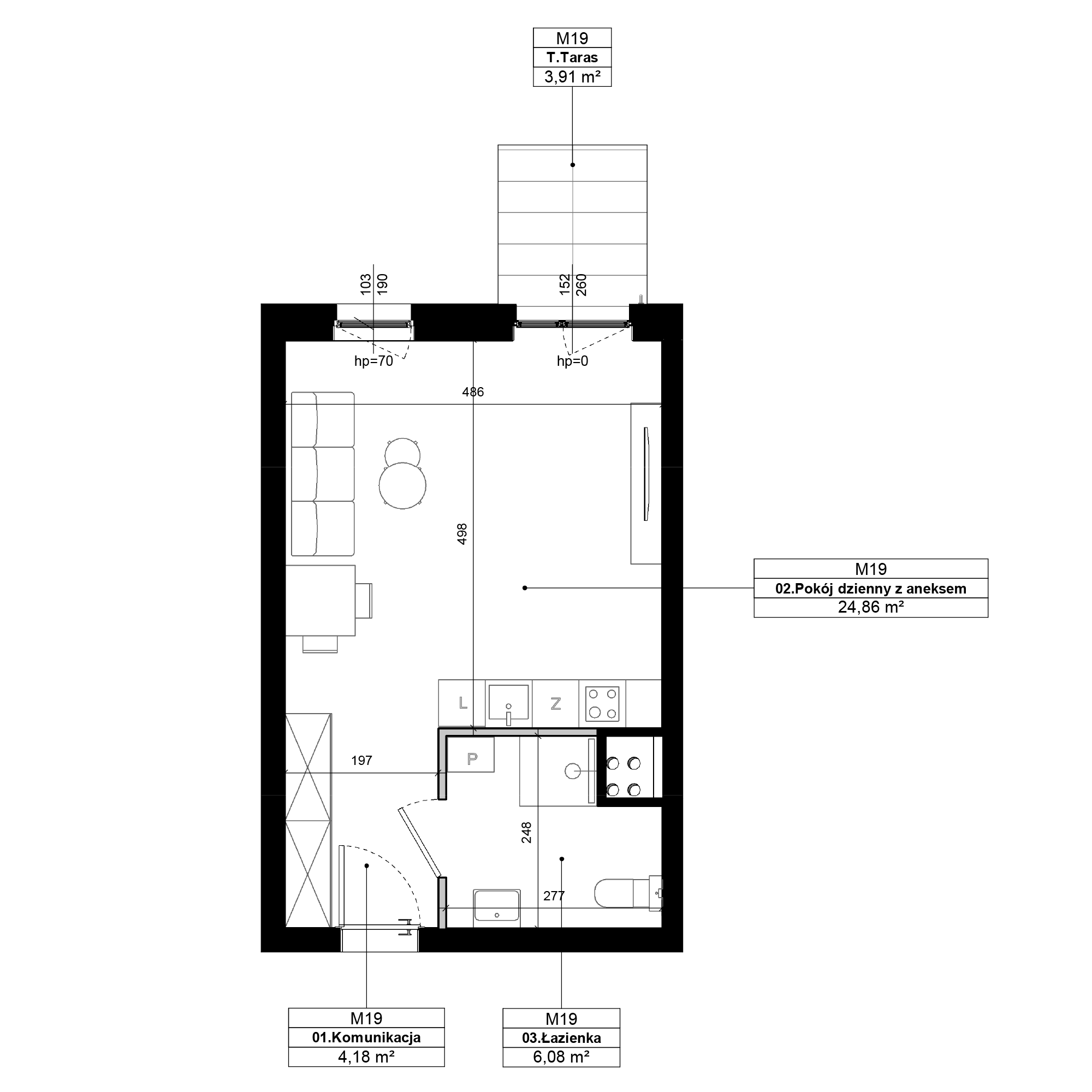 Epika Jeżyce Poznań mieszkanie deweloperskie na  parterze z 1 pokojem