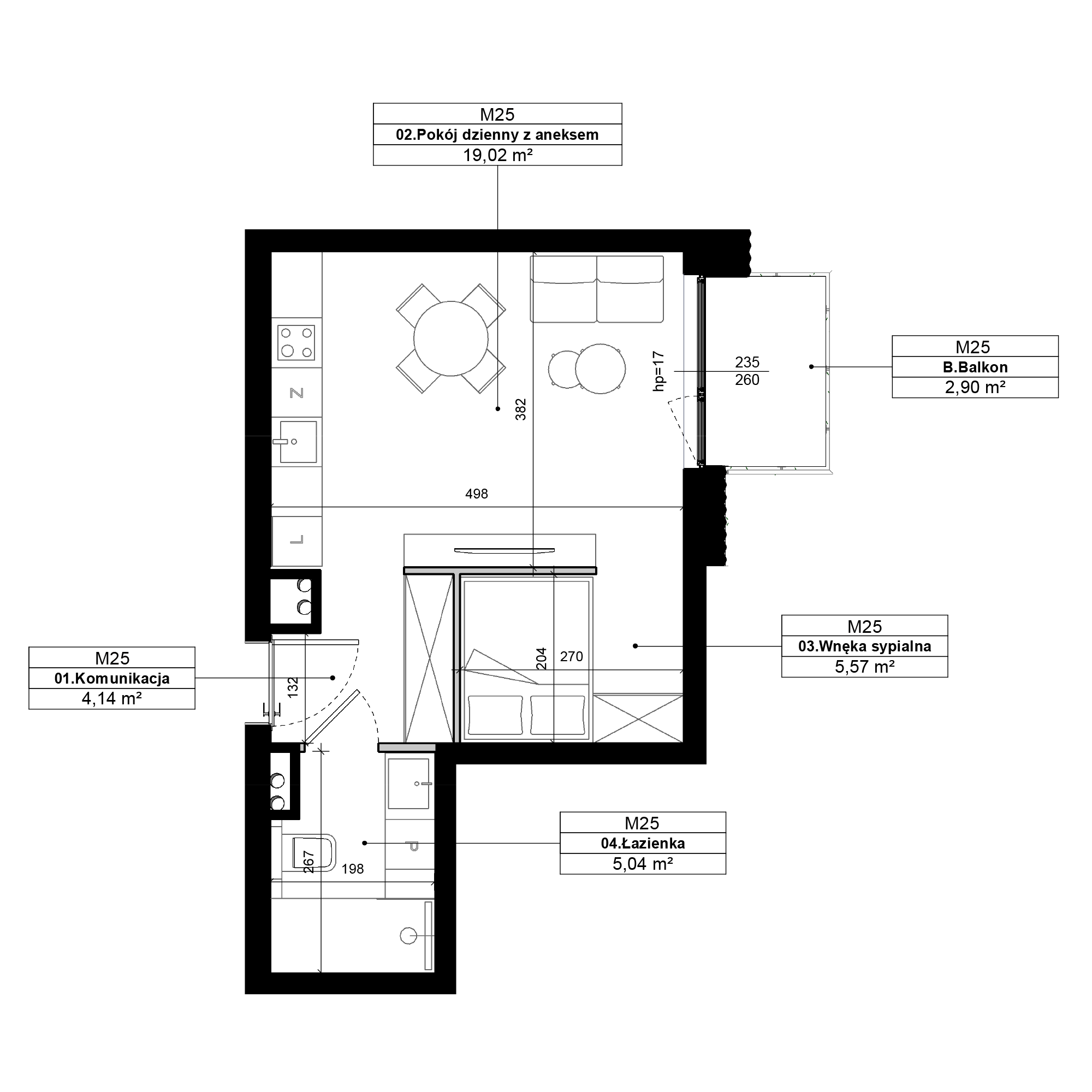Epika Jeżyce Poznań mieszkanie deweloperskie na 1 piętrze z 1 pokojem