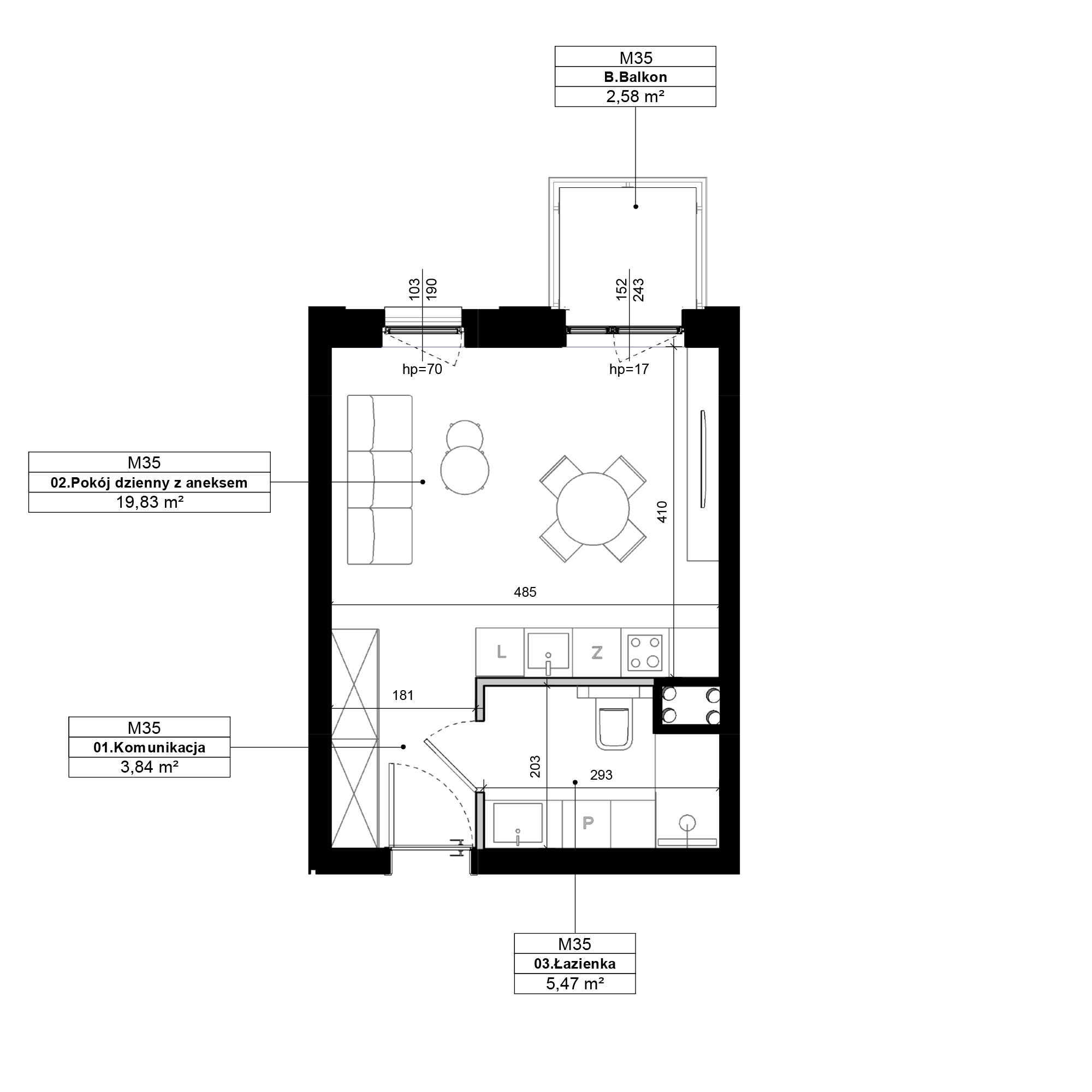 Epika Jeżyce Poznań mieszkanie deweloperskie na 1 piętrze z 1 pokojem