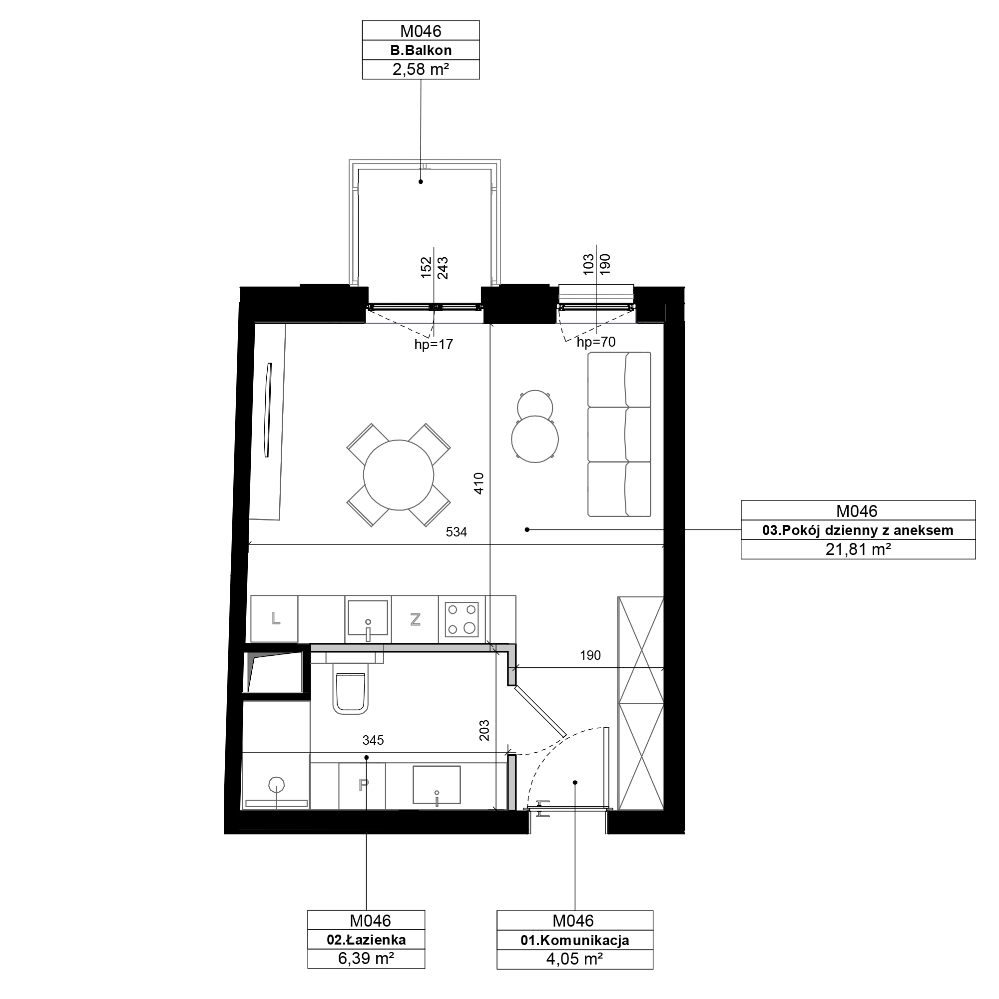 Epika Jeżyce Poznań mieszkanie deweloperskie na 1 piętrze z 1 pokojem