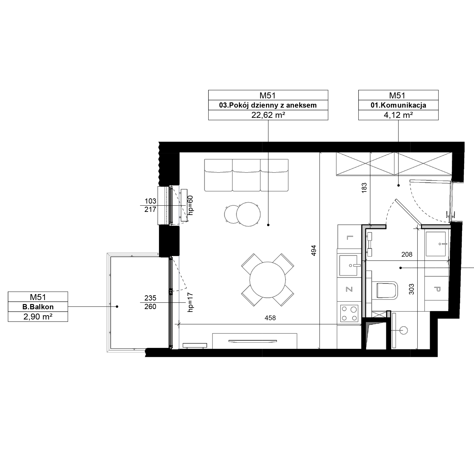 Epika Jeżyce Poznań mieszkanie deweloperskie na 1 piętrze z 1 pokojem