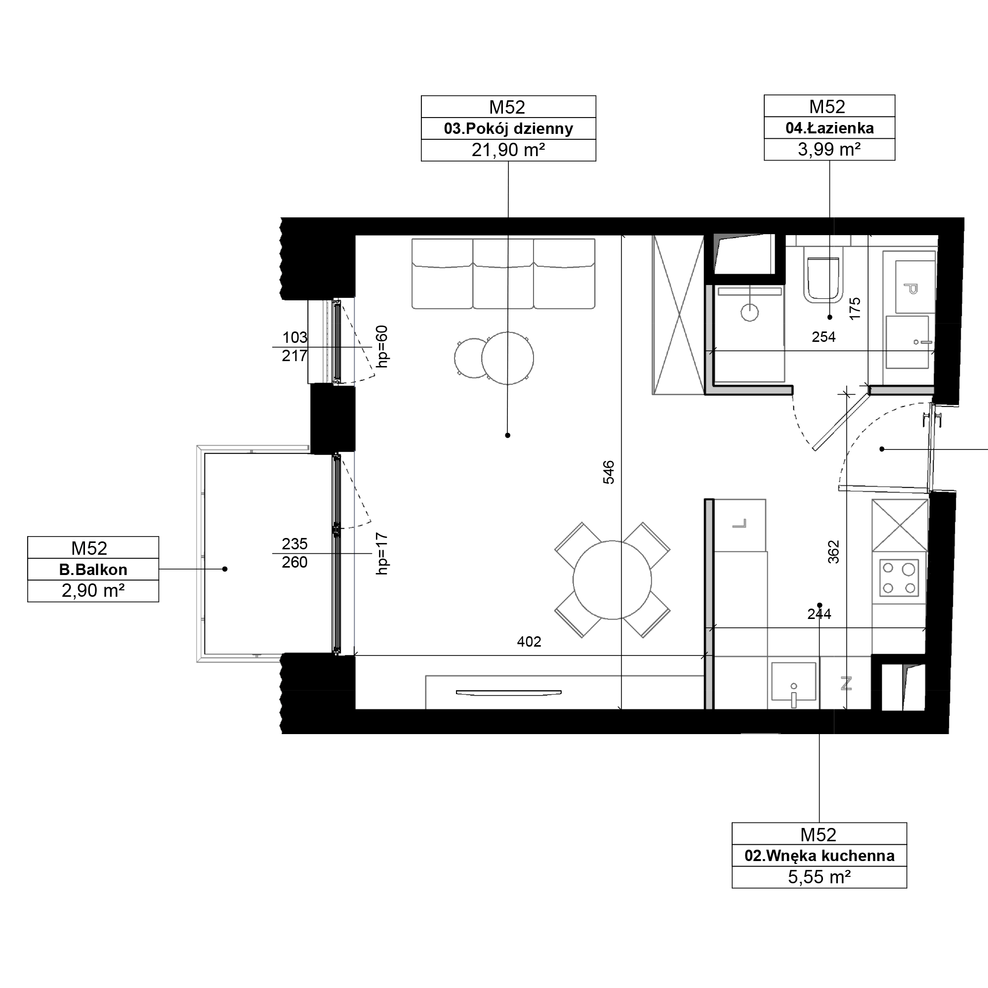Epika Jeżyce Poznań mieszkanie deweloperskie na 1 piętrze z 1 pokojem