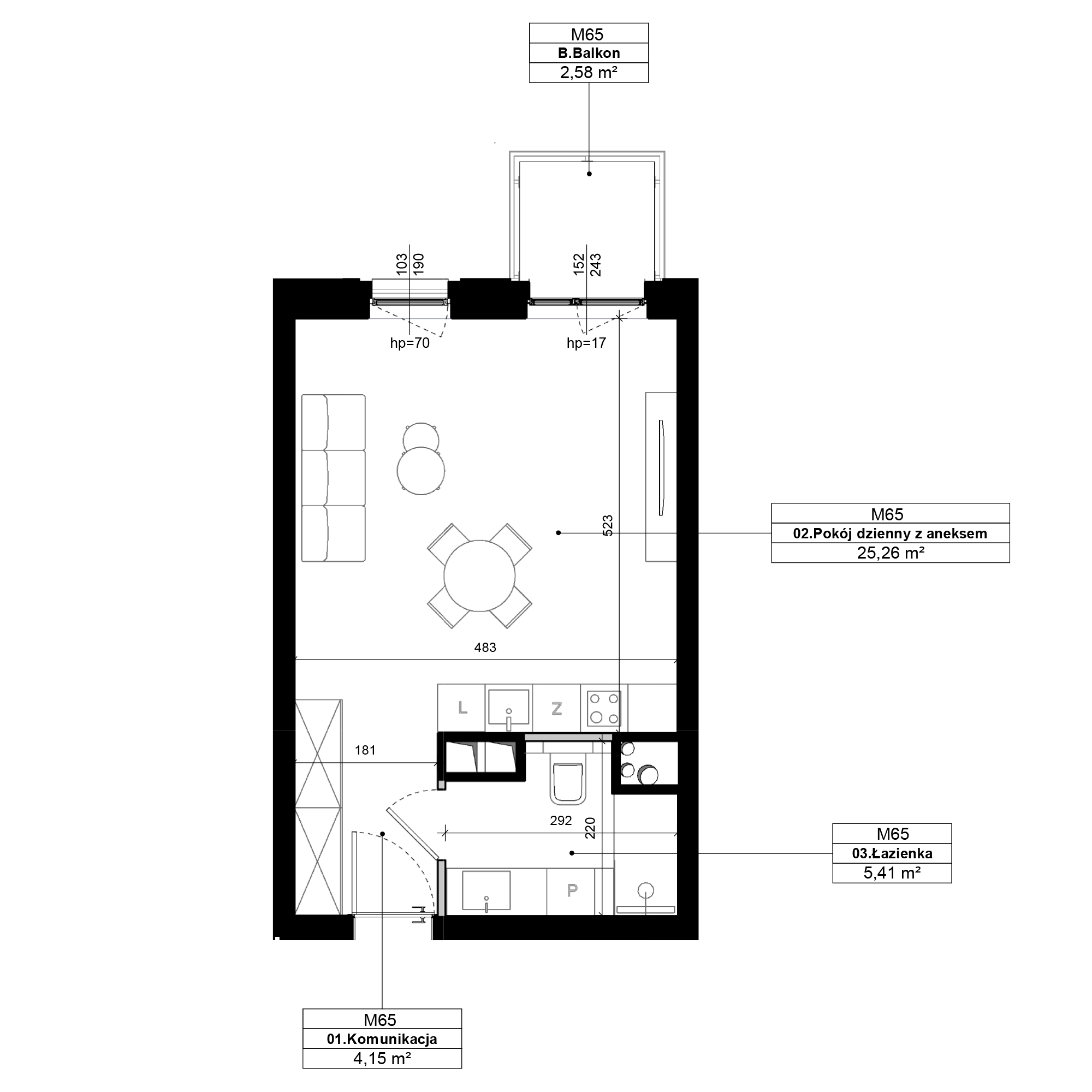 Epika Jeżyce Poznań mieszkanie deweloperskie na 1 piętrze z 1 pokojem