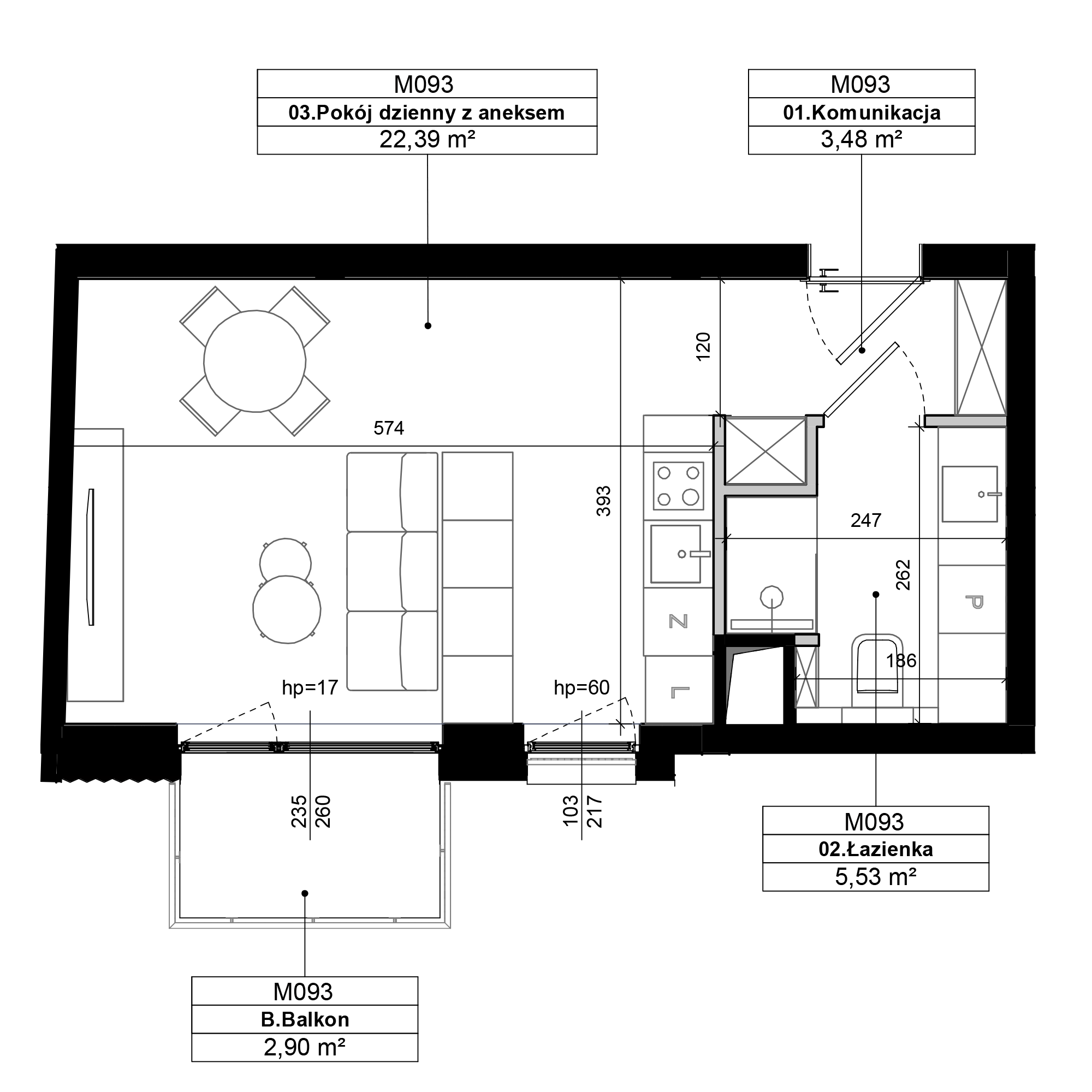 Epika Jeżyce Poznań mieszkanie deweloperskie na 2 piętrze z 1 pokojem