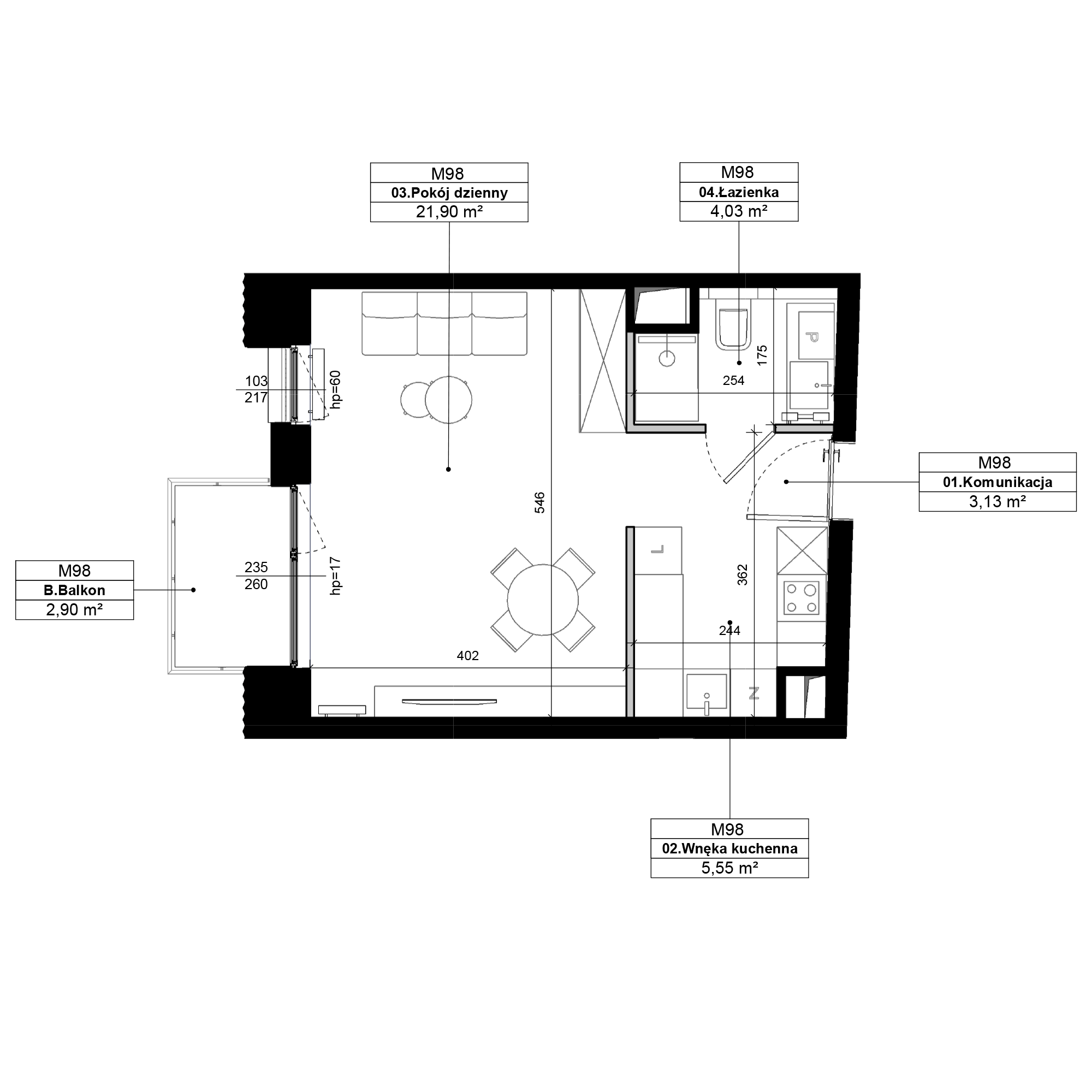 Epika Jeżyce Poznań mieszkanie deweloperskie na 2 piętrze z 1 pokojem