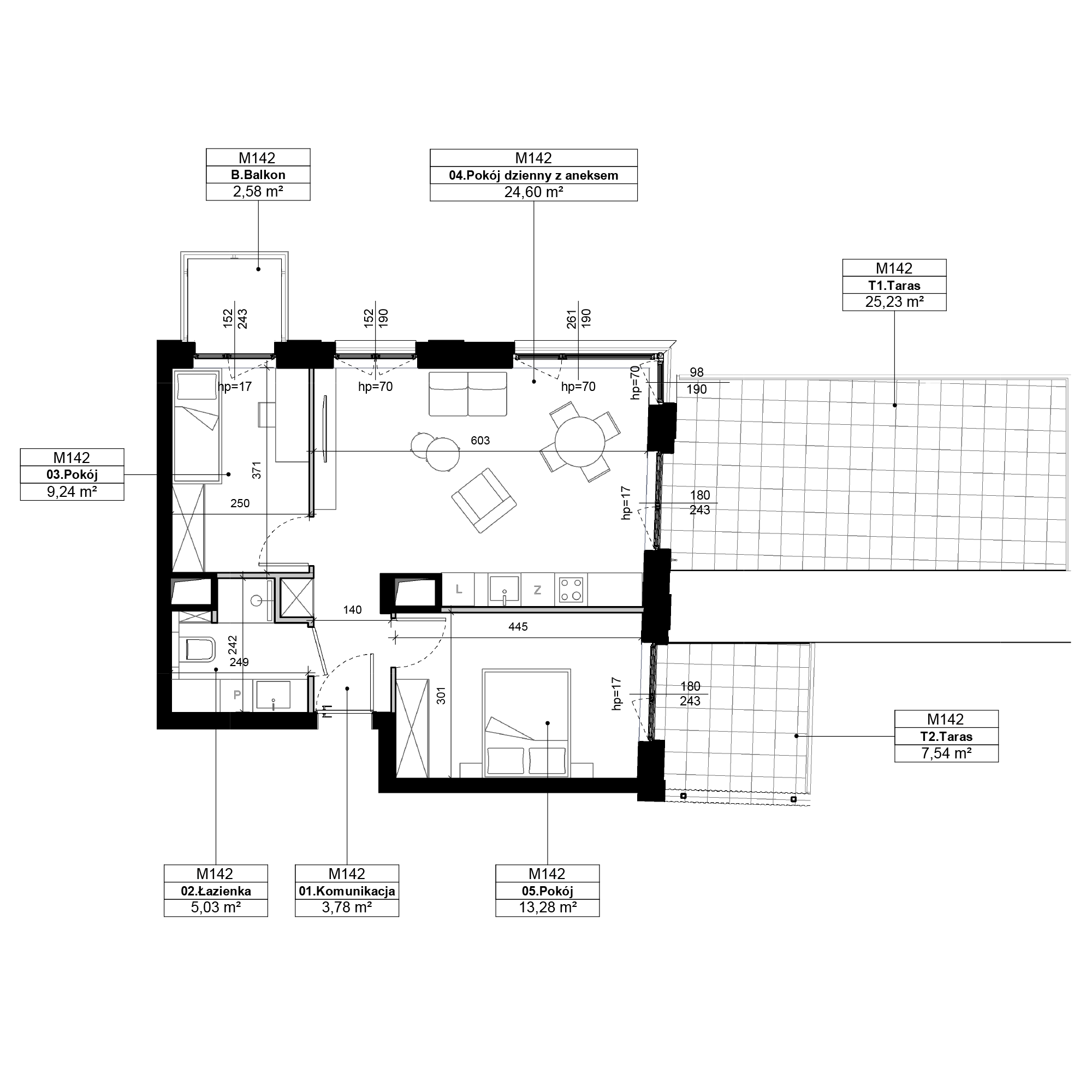 Epika Jeżyce Poznań mieszkanie deweloperskie na 3 piętrze z 3 pokojami