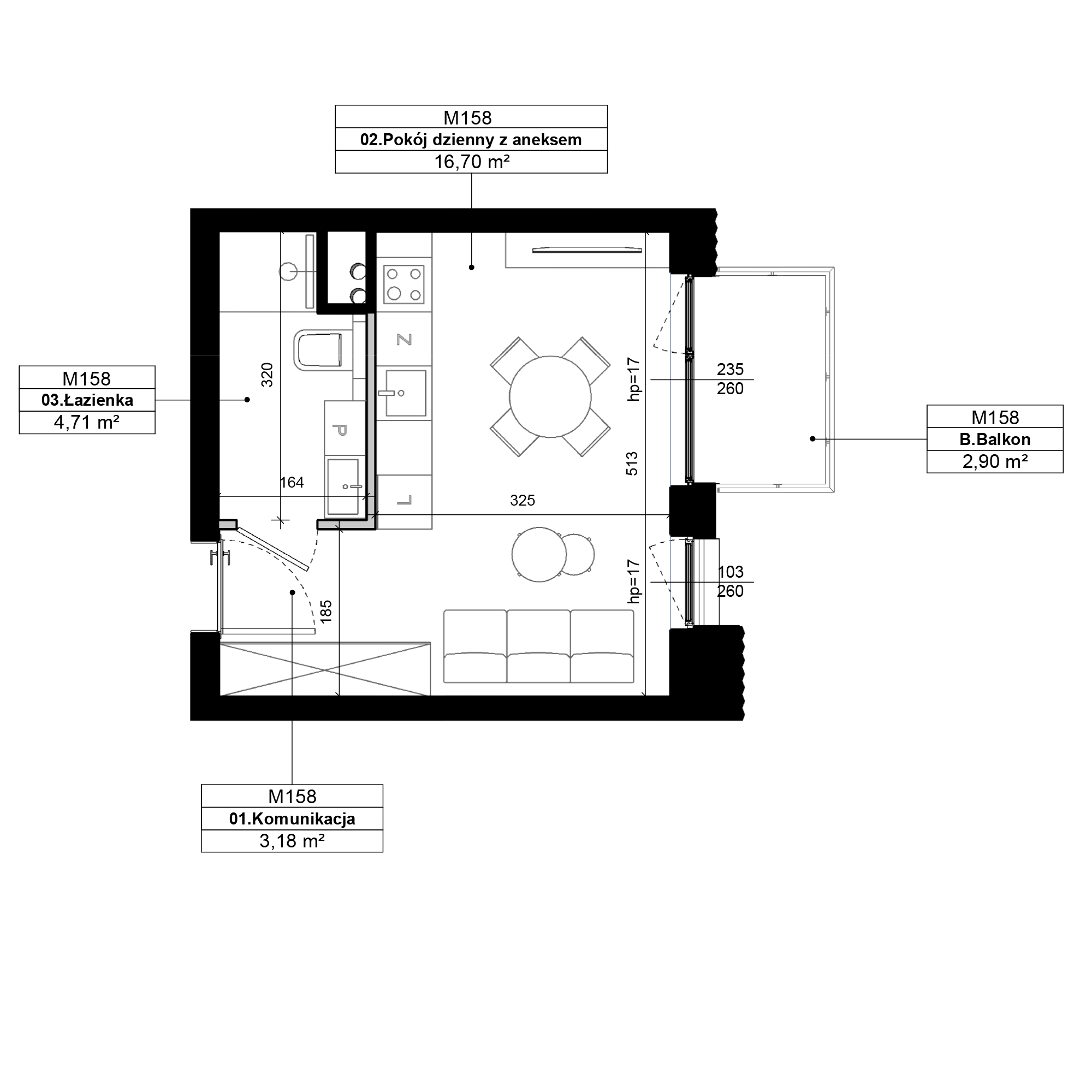 Epika Jeżyce Poznań mieszkanie deweloperskie na 4 piętrze z 1 pokojem
