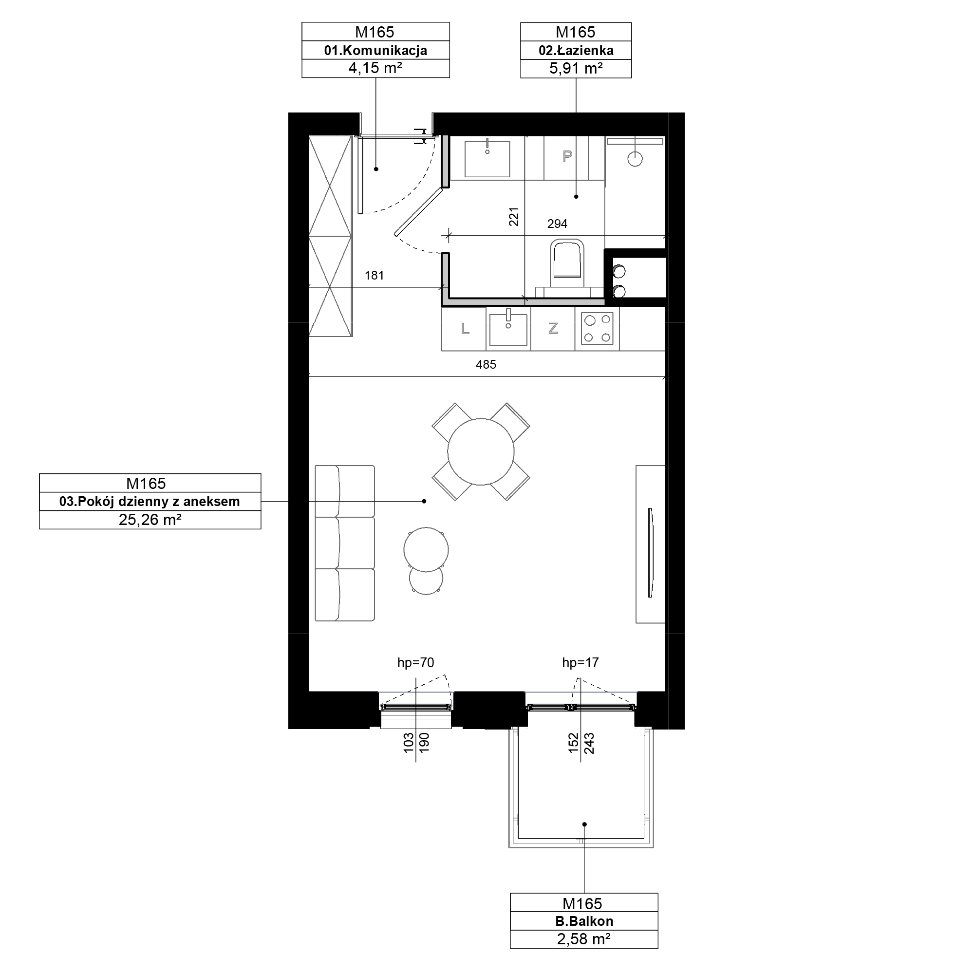 Epika Jeżyce Poznań mieszkanie deweloperskie na 4 piętrze z 1 pokojem